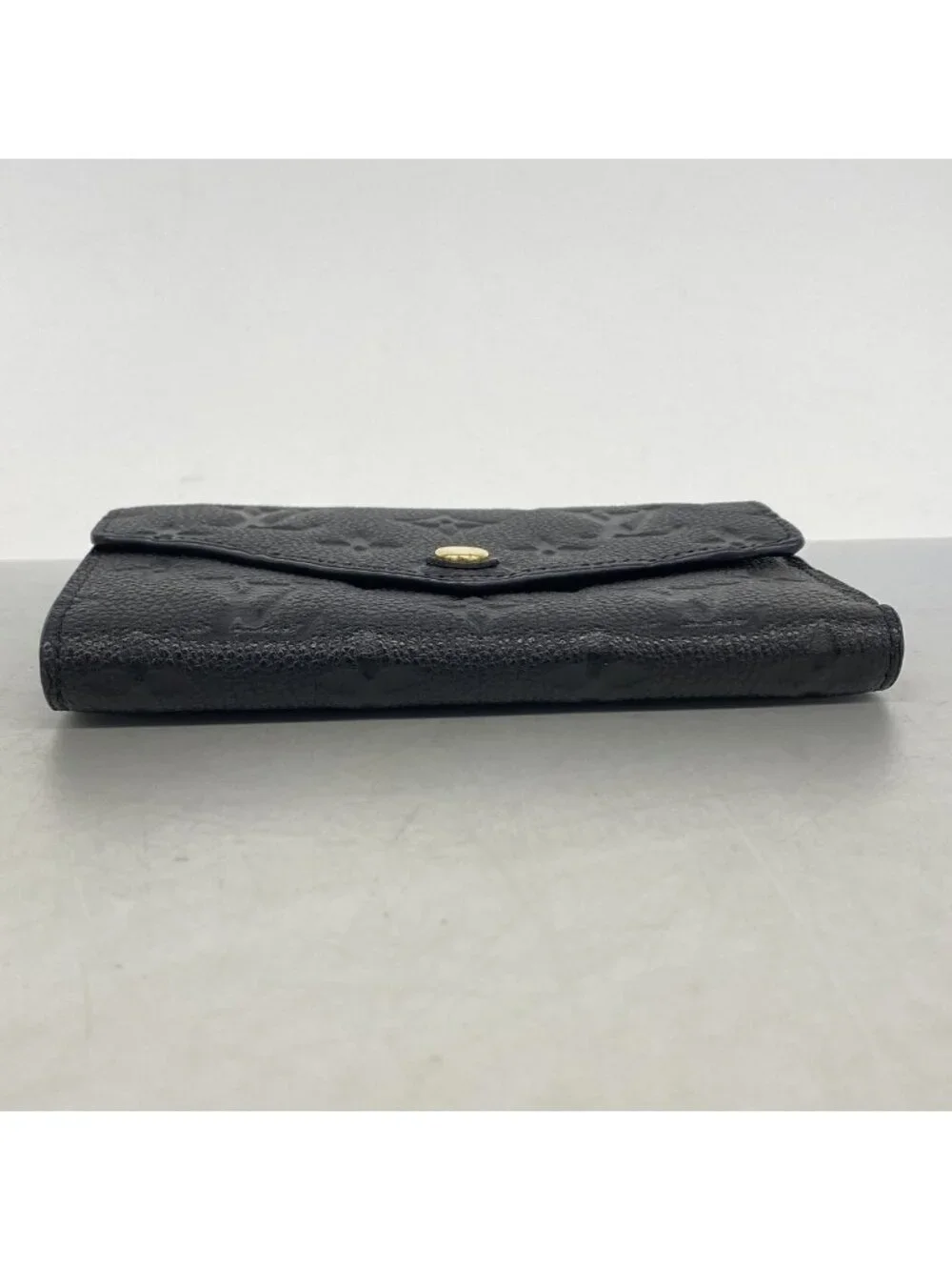 Louis Vuitton Trifold Wallet Monogram Empreinte Portefeuille Compact Noir